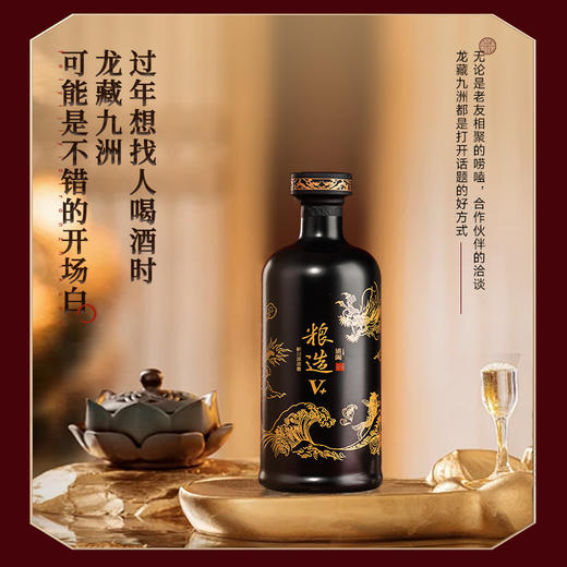 【抖音曲酒榜排名TOP1】道阖粮造·龙藏九洲 龙年生肖限定 浓香型白酒 52%vol 商品图11