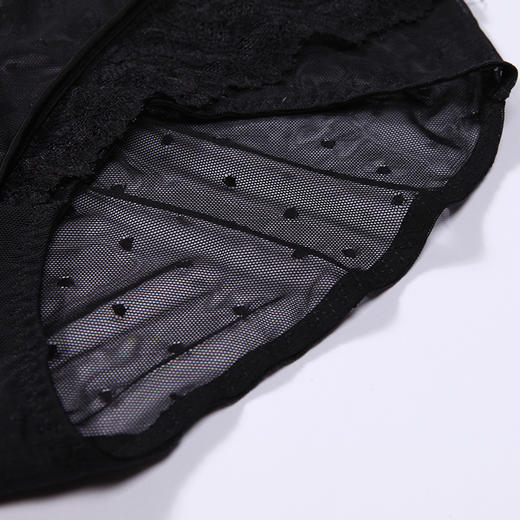 都市丽人时尚系列蕾丝网布内裤女蕾丝女士内裤中腰三角内裤LK42A9 商品图6