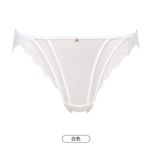 都市丽人时尚系列蕾丝网布内裤女蕾丝女士内裤低腰修腿裤LK43E5 商品图9