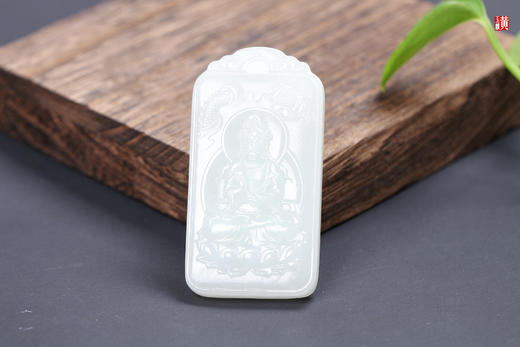 和田白玉【御龙观音】 配精美挂绳 商品图0