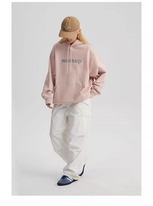 Wassup基础LOGO发泡印花连帽卫衣 商品图6