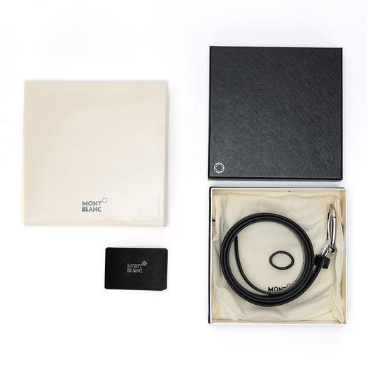 万宝龙 马蹄形闪亮镀钯针式带扣皮带  MB128757-F . 商品图4