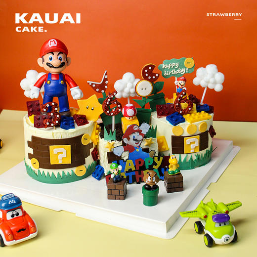 烤爱·生日蛋糕系列·超级蓝色玛丽奥组合·儿童蛋糕 男生蛋糕 奥利奥奶油·聚会生日节日【仅限深圳同城配送】 商品图3