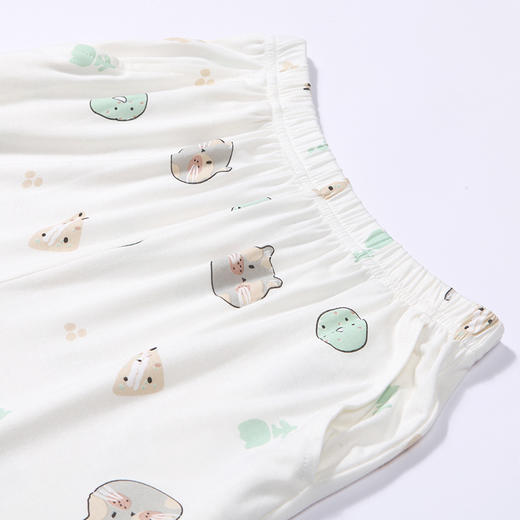 都市丽人眯雅佳生活家居春夏睡衣女童针织人棉家居服薄款中袖长裤童装棉质套装JH42A1 商品图7