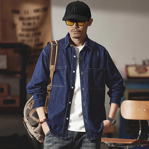 【新款DQ】大依优型大码牛仔外套新款牛仔衣青年百搭上衣潮款加肥加大胖子 商品图0