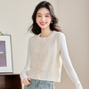 QY479新品短款气质优雅修身显瘦针织马甲女上衣马夹 商品缩略图0