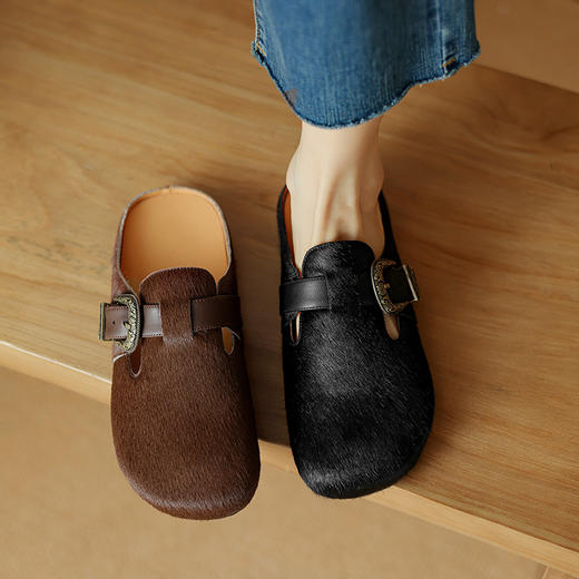 【预售5天】时尚爆款，勃肯全马皮毛拖鞋NJMK&K858 商品图12