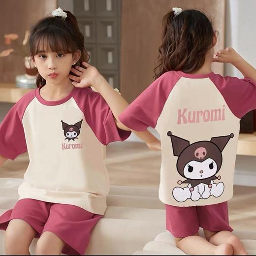【超可爱！多款可选】2024新款卡通儿童睡衣，女童夏季薄款空调家居服，女孩短袖套装夏款 商品图12