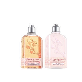 【航免仓】L'OCCITANE欧舒丹樱花套装水润保湿自然留香（250ml+250ml）