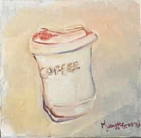 黄祎勤《午后咖啡》原作 商品图0