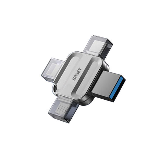 忆捷I71-128G USB3.0 Lightning Type-C MicroUSB口 苹果安卓华为手机电脑通用四接口存储U盘 商品图2