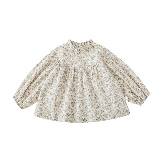 【清新碎花，优雅气质】女童碎花娃娃衫2023春秋新款儿童休闲衬衫宝宝洋气长袖衬衣 商品图6