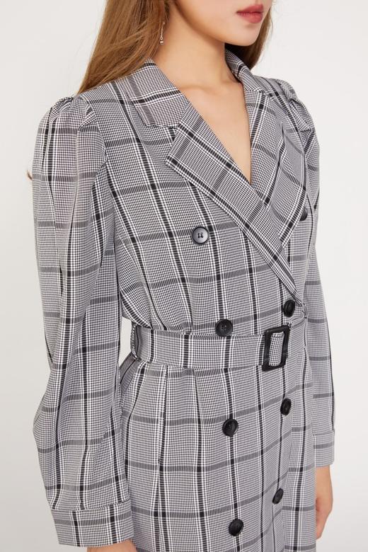 LNNNS 灰色格纹西装连衣裙 9764 商品图3
