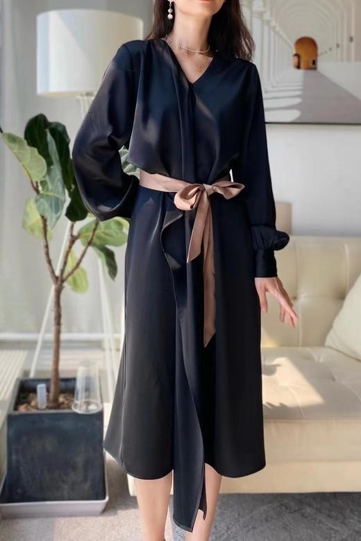 Le Malene 百变三种穿法经典黑优雅连衣裙 17390 商品图2