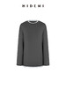 HIDEMI 经典简约拼色宽松假两件长袖T恤上衣 商品缩略图7