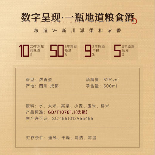 【抖音曲酒榜排名TOP1】道阖粮造·龙藏九洲 龙年生肖限定 浓香型白酒 52%vol 商品图1