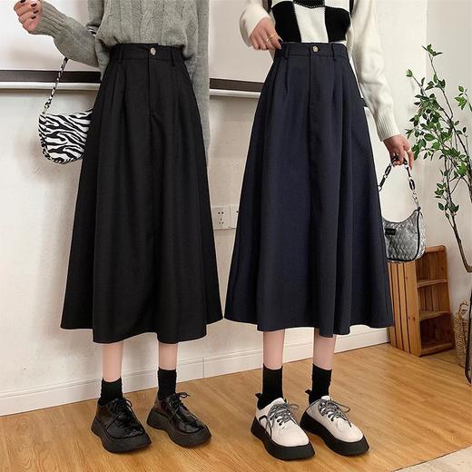 2025春秋款【洋气百搭 中长款半身裙】新款韩版 甜美休闲 小个子A字裙女 商品图1