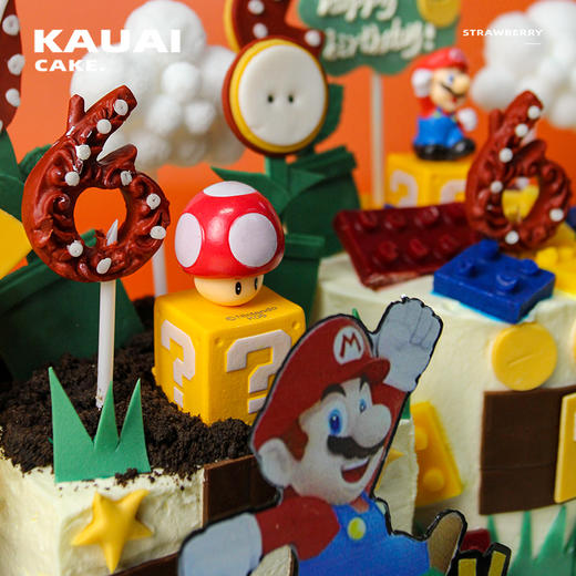 烤爱·生日蛋糕系列·超级蓝色玛丽奥组合·儿童蛋糕 男生蛋糕 奥利奥奶油·聚会生日节日【仅限深圳同城配送】 商品图2