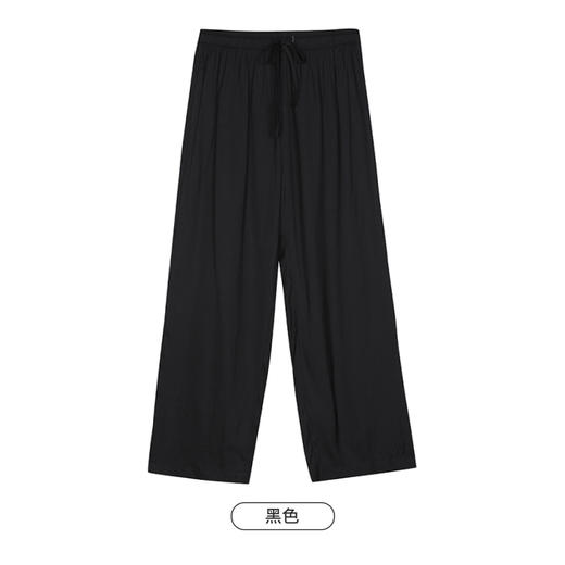 都市丽人生活家居春夏睡衣女梭织棉家居服薄款单条长裤女士家居单条裤LH48A1 商品图8
