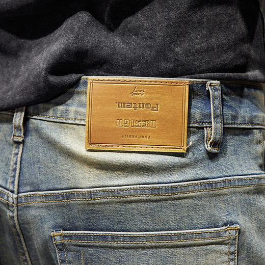 【Q】【新款DQ】大依优型大码直筒牛仔裤长裤男舒适弹力休闲简约百搭加肥加大男装潮款 商品图2