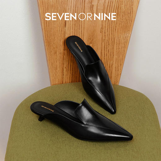 【促销款】7or9-空气棉后空凉拖新月黑标系列 商品图1