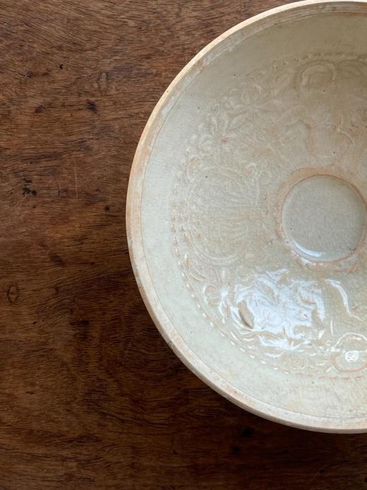 影青印花娃娃花卉纹碗，顺丰包邮 商品图3