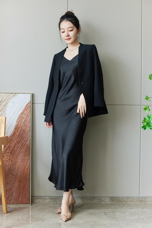 极简主义无领西装外套 商品图0