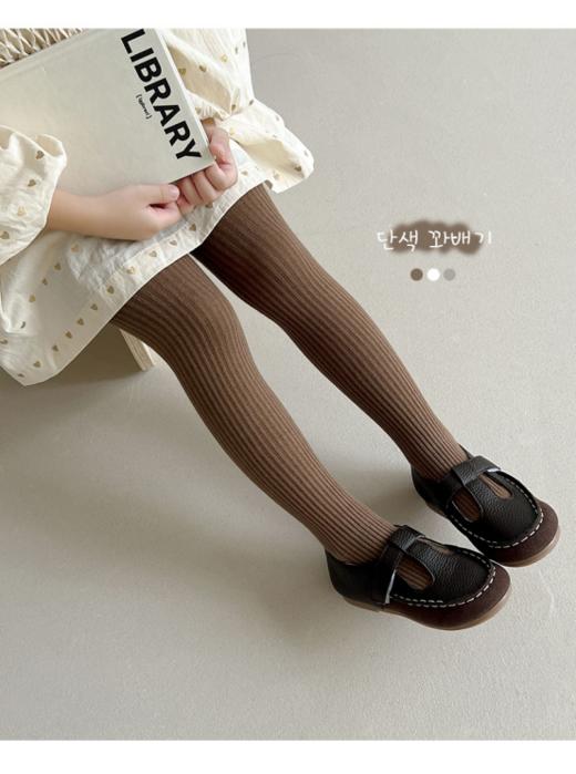 💖【叽叽呀呀 纯色儿童坑条连裤袜1条装】🌿1.A类精梳棉面料，🎐无骨、亲肤、柔软不掉档、💕抗起球也好过一般连裤袜~ 🌈 商品图2