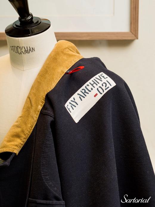 Fay Archive 藏蓝条纹夹克 商品图11