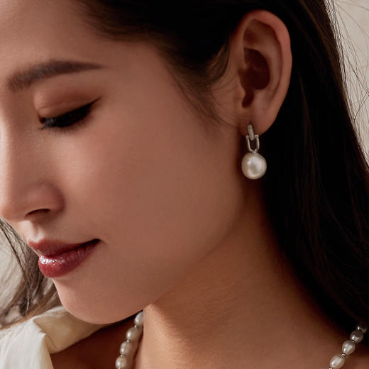 Manreya玛芮雅“午后初识”巴洛克珍珠耳环法式小众复古 商品图5