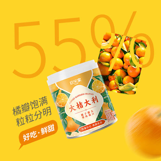 欢乐家 橘子罐头200g*6 商品图3