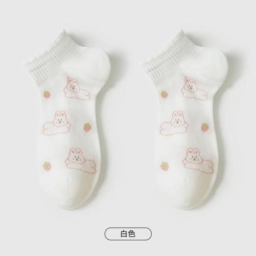 都市丽人休闲系列船袜精梳棉袜子中厚船袜船袜LC4DC6 商品图3