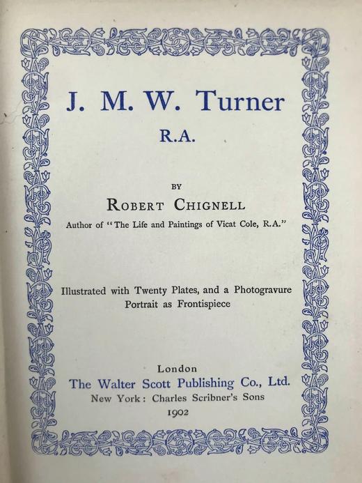 1902年 透纳传 20幅插图 漆布精装32开 商品图3