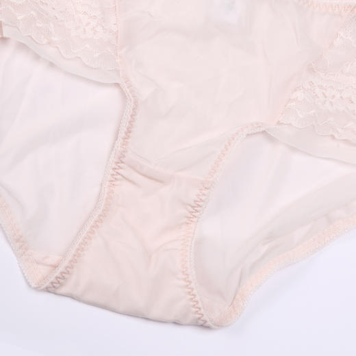都市丽人薄透丝滑内裤女蕾丝+泳布内裤平角内裤YP44J1 商品图7