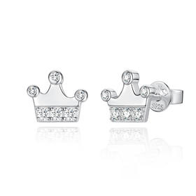 【小王冠耳钉】（银色）下单赠精美礼盒+顺丰速运+运费险