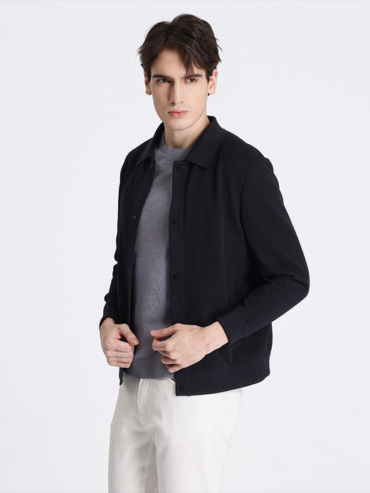 callisto藏青色聚酯纤维夹克 STFEJ249C 商品图1