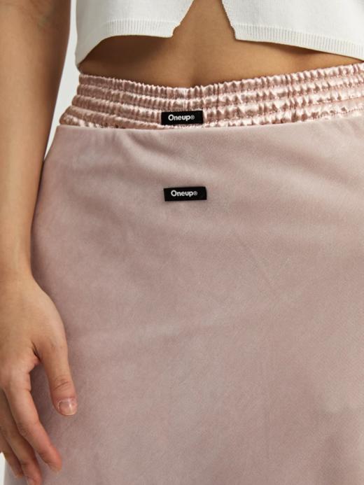 oneup丝绒网纱半身裙 商品图2