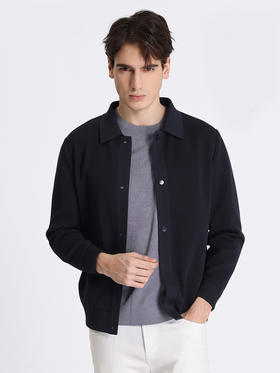 callisto藏青色聚酯纤维夹克 STFEJ249C