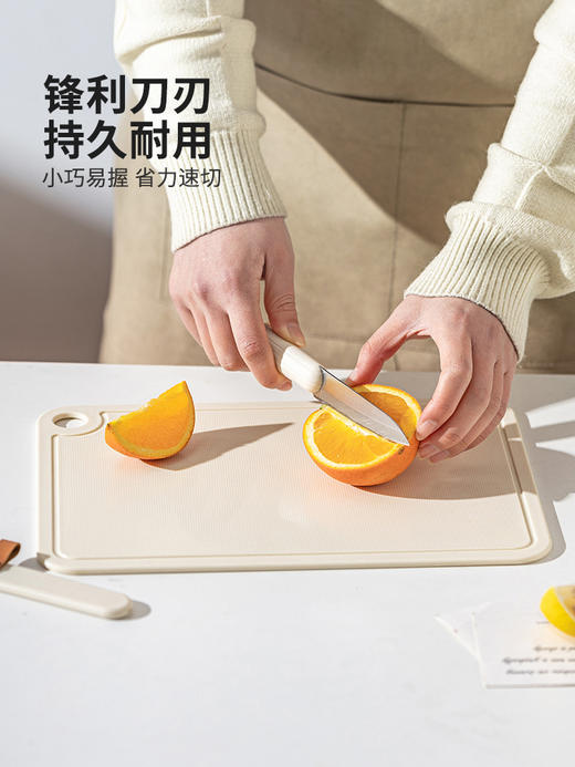 摩登主妇水果刀刀具套装菜刀菜板二合一婴儿辅食家用厨房套装组合 商品图2