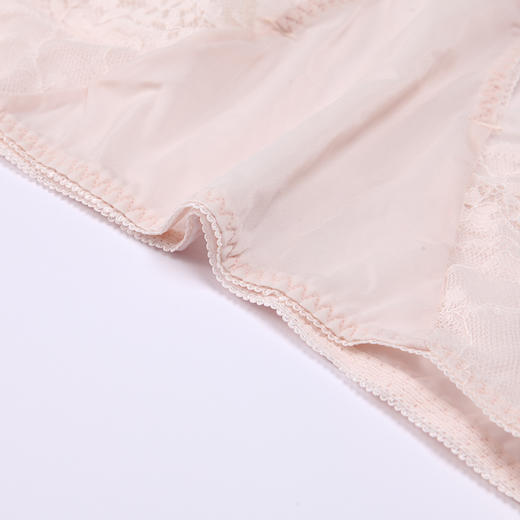 都市丽人薄透丝滑内裤女蕾丝+泳布内裤平角内裤YP44J1 商品图6