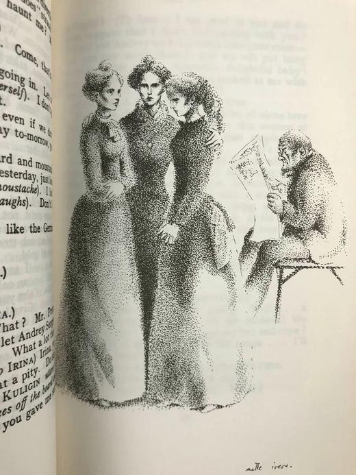 契诃夫戏剧集（1969） 23幅插图 苍鹭出版社（HeronBooks）复古仿皮精装本 商品图13