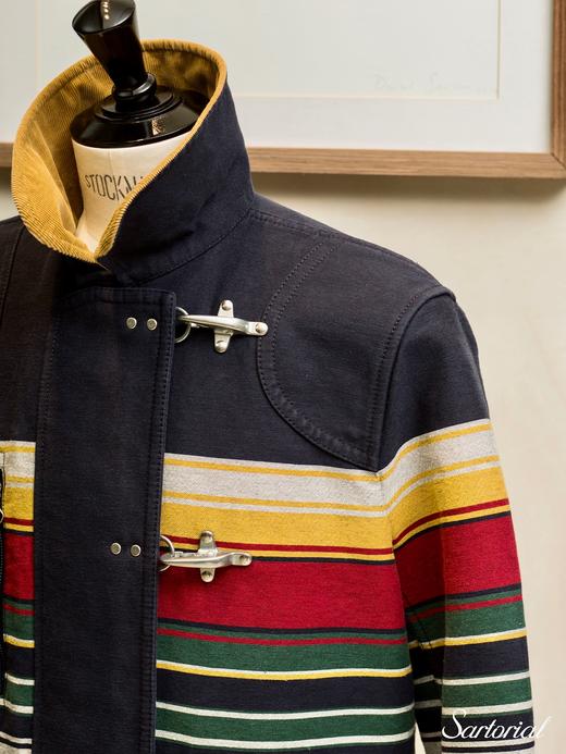 Fay Archive 藏蓝条纹夹克 商品图9