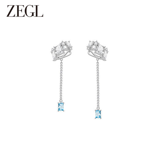 ZEGL设计师冰糖系列925银耳环耳夹无耳洞女新款耳骨夹高级感耳饰 商品图2