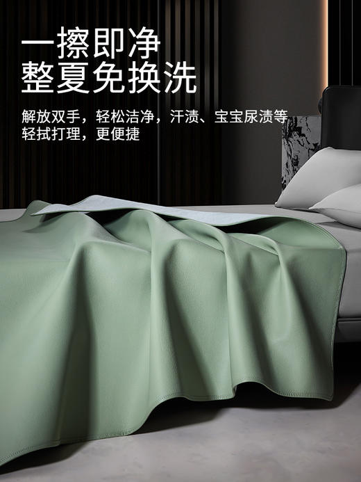 佳丽斯牛皮凉席头层水牛皮可折叠高端真皮牛皮席加厚软席1.8m夏季 商品图4