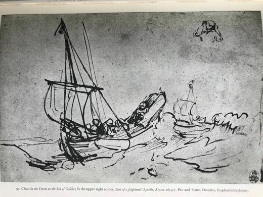 伦勃朗草稿图集 115幅插图（4幅彩色） 精装16开 商品图6