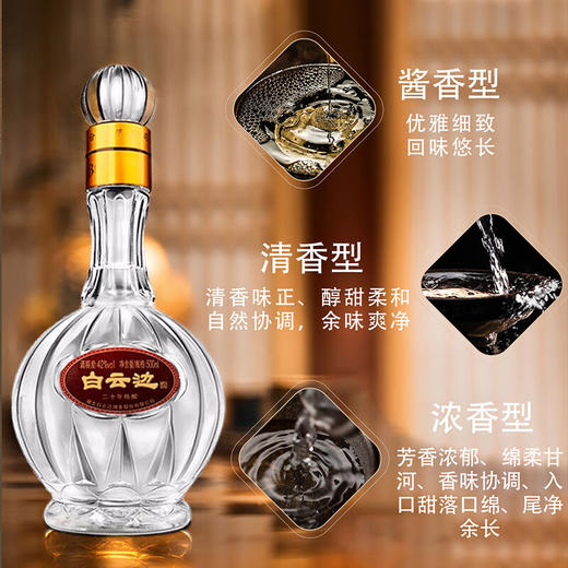 白云边 20年陈酿 浓酱兼香型白酒42度500ml*1瓶 商品图1