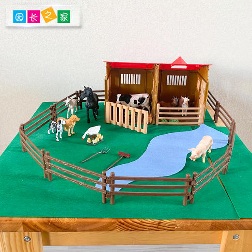 语言区教具—词的功能 农场组[马厩+动物} 商品图1