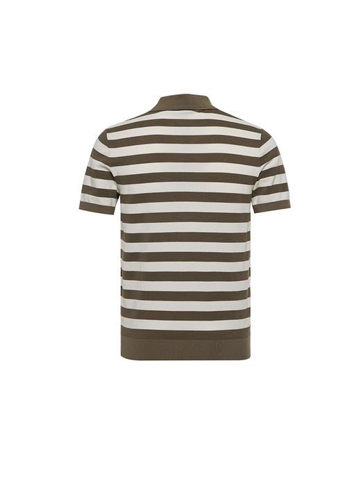 callisto绿色棉混聚酯纤维T恤 STTSS261C 商品图1