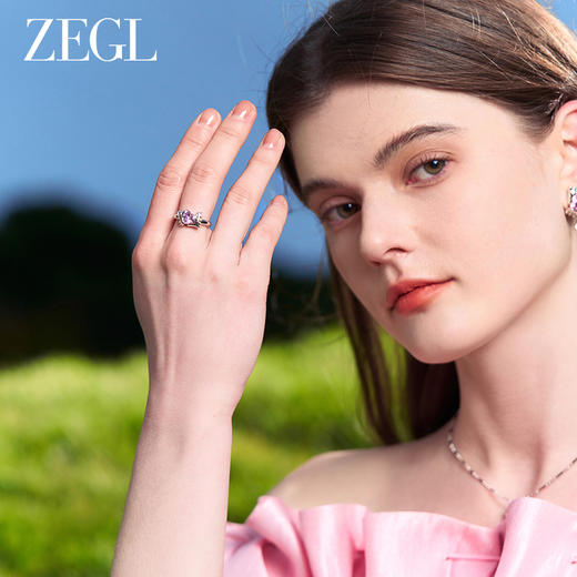 ZEGL设计师冰糖系列925银戒指女小众设计指环开口食指戒甜美尾戒 商品图3