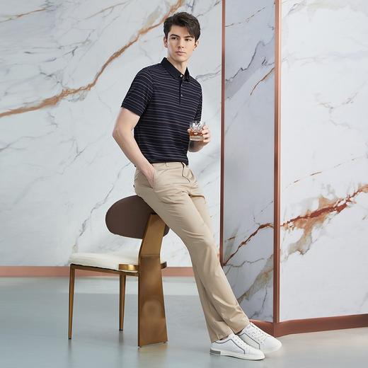 【高端系列】柒牌休闲裤男款2024春夏新品商务百搭修身舒适直筒裤	126H71650 商品图3